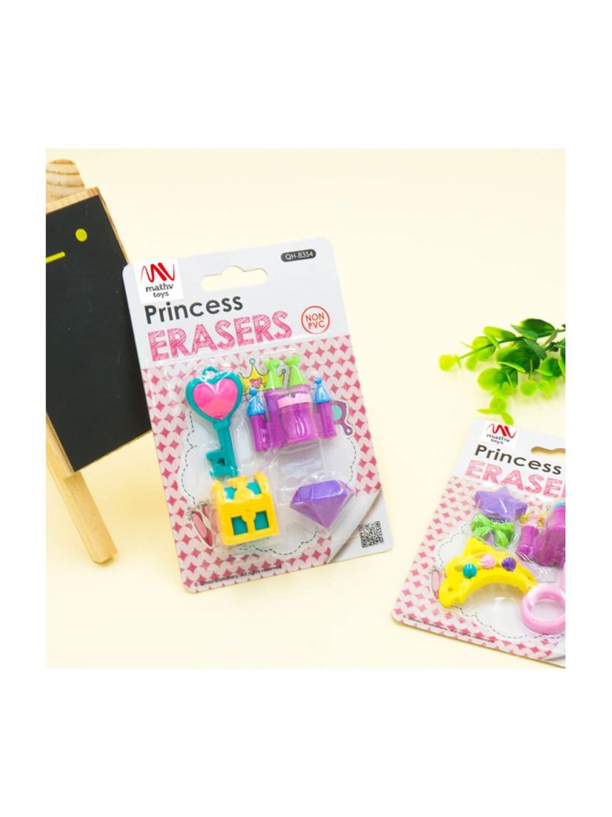 Fancy eraser set: princess σε 2 σχέδια - LITTLE TREE