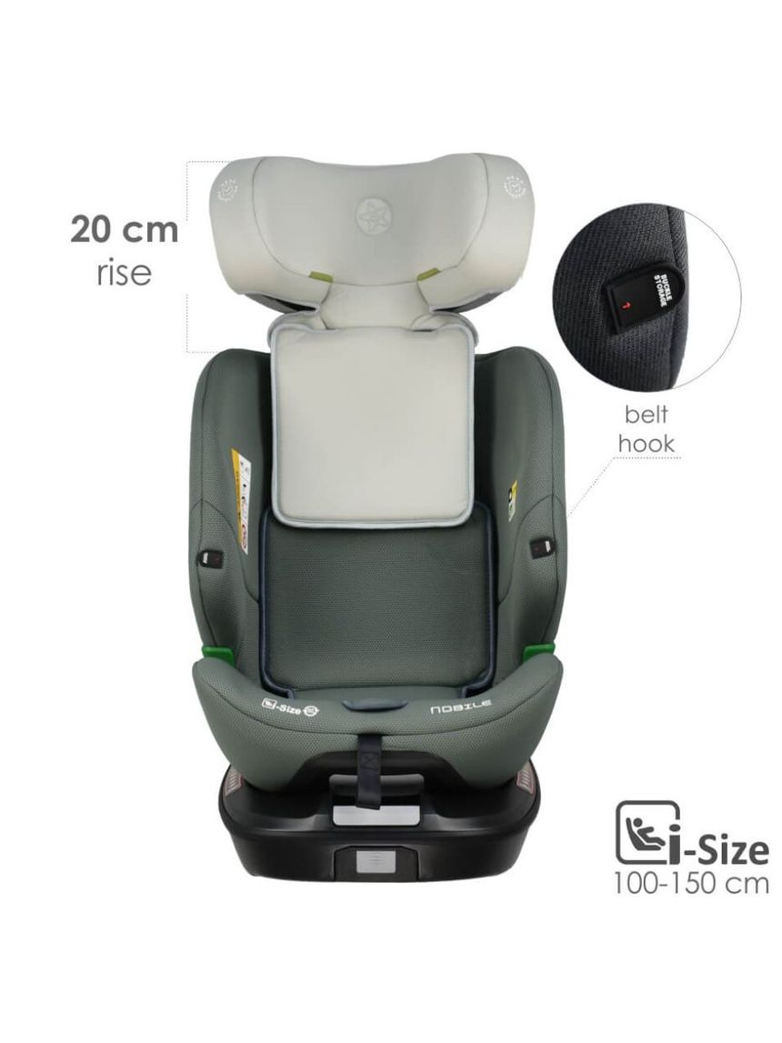 Bebe stars κάθισμα αυτοκινήτου nobile i-size 360° (40-150cm) olive 924-176 - Bebe Stars