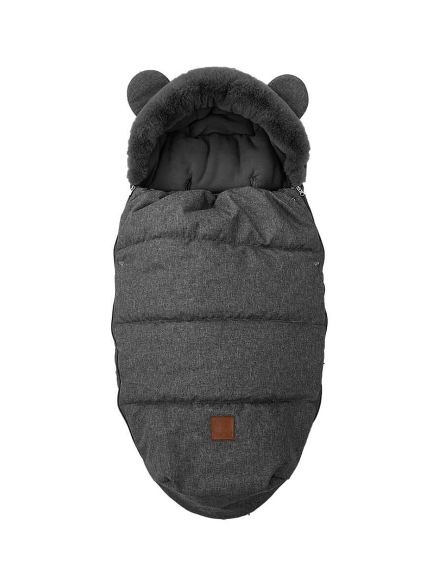 Bebe stars ποδόσακος luxury velour grey, 507-186 - Bebe Stars