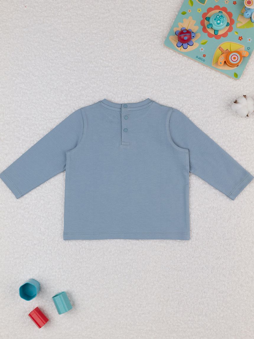 βρεφική μπλούζα γαλάζια artic για αγόρι - Prénatal