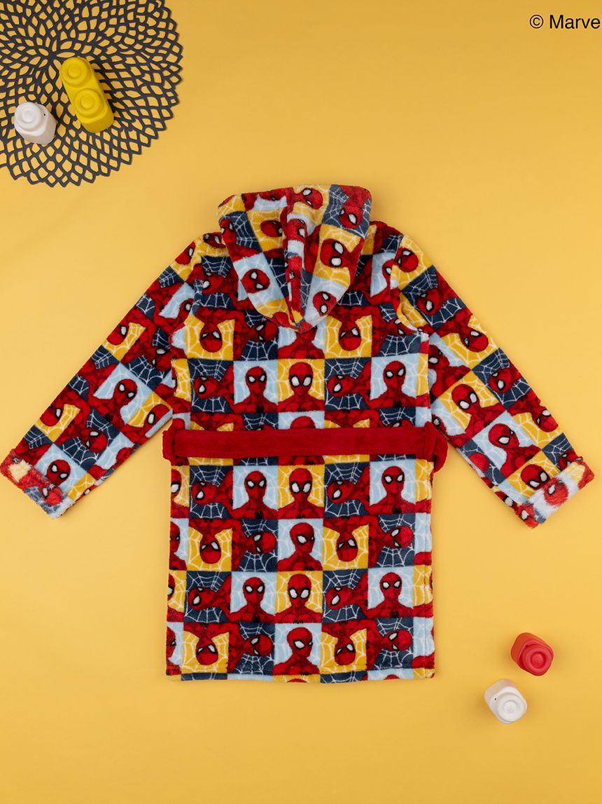 παιδική ρόμπα fleece spiderman για αγόρι - Prénatal
