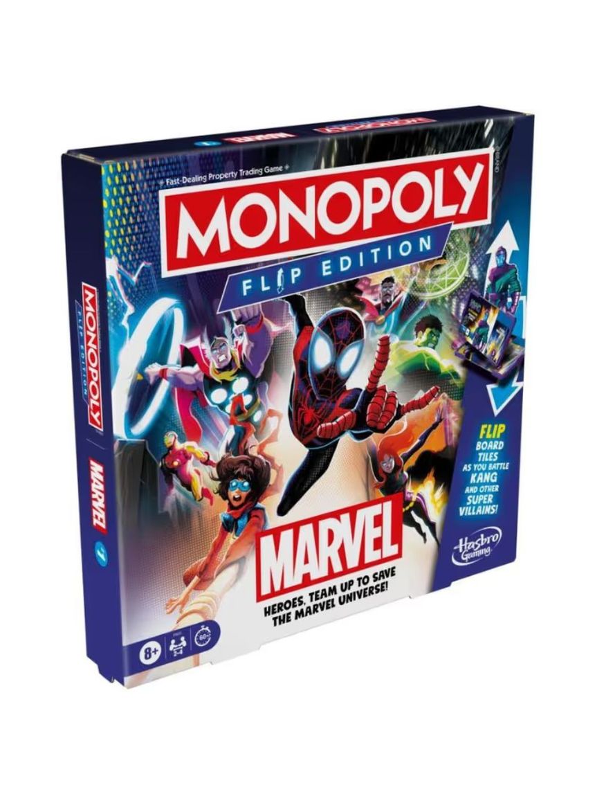 Hasbro επιτραπέζιο παιχνίδι monopoly spiderman flip edition marvel f9931 - Monopoly