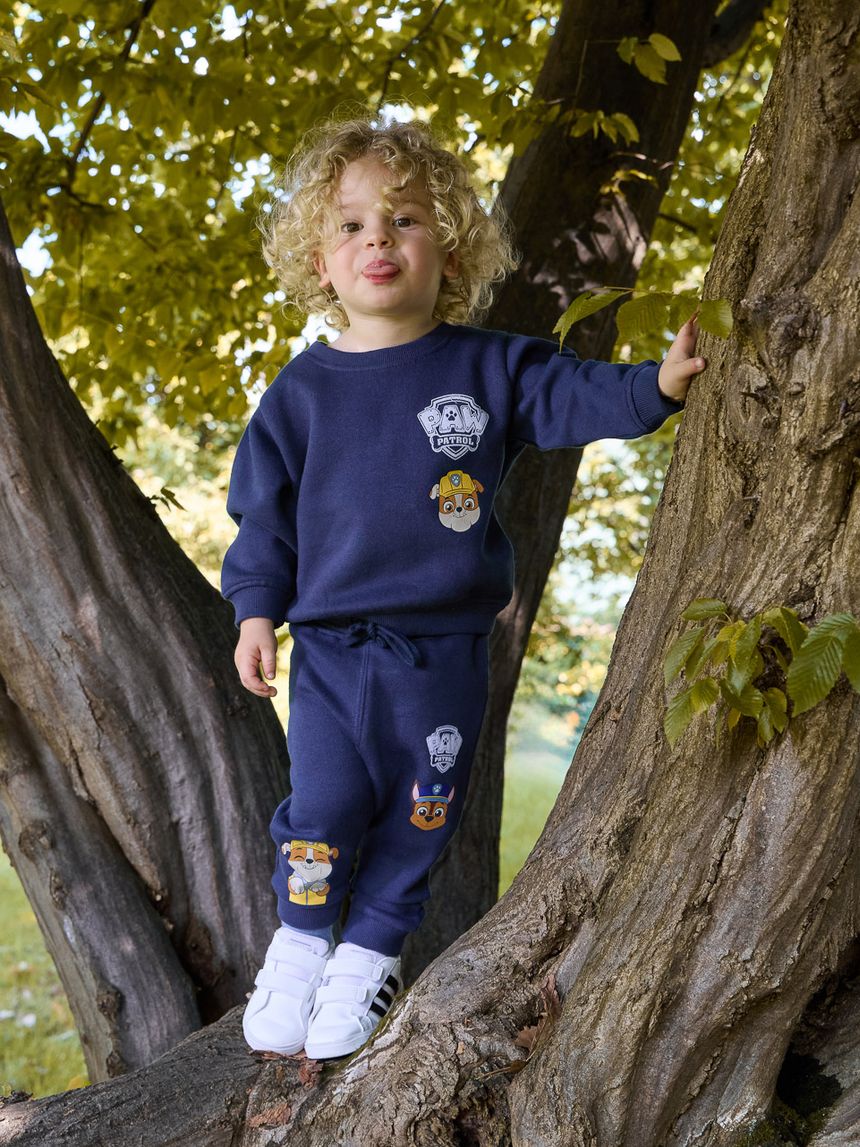 βρεφική μπλούζα φούτερ μπλε paw patrol για αγόρι - Prénatal