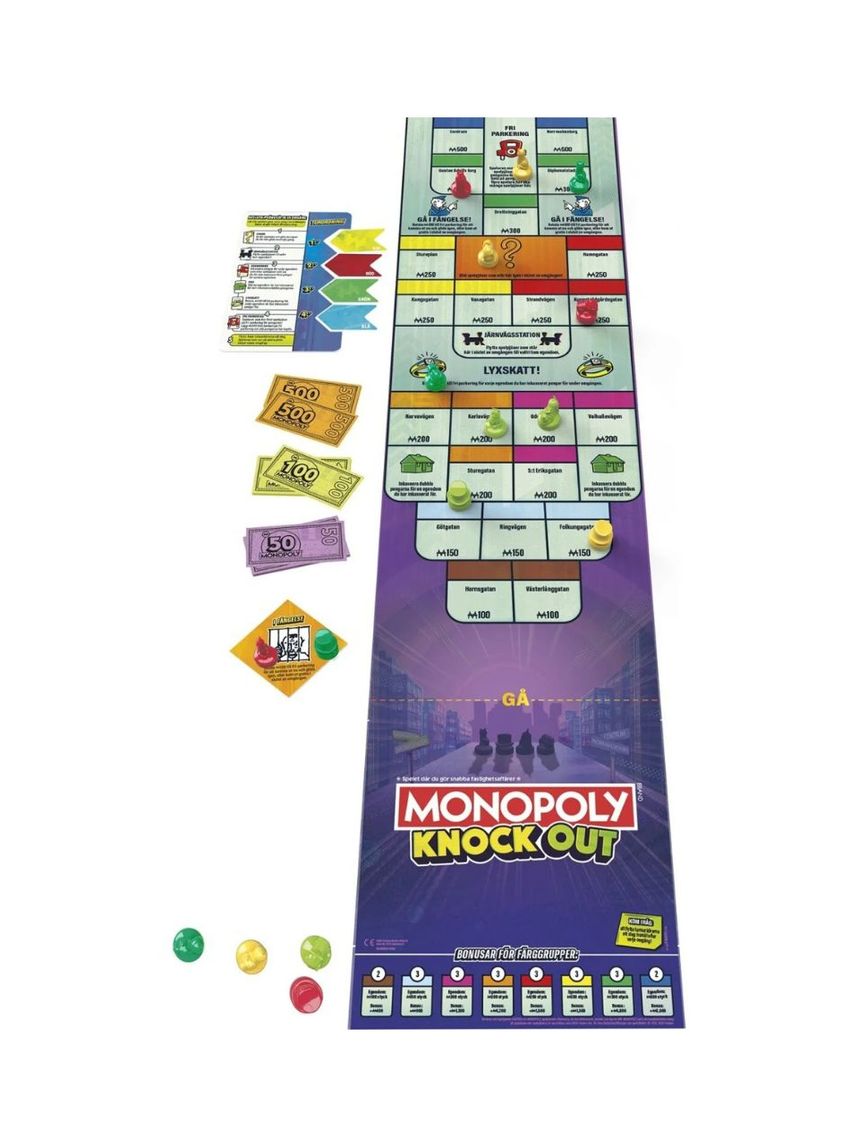 Hasbro επιτραπέζιο παιχνίδι monopoly knockout f8995 - Monopoly