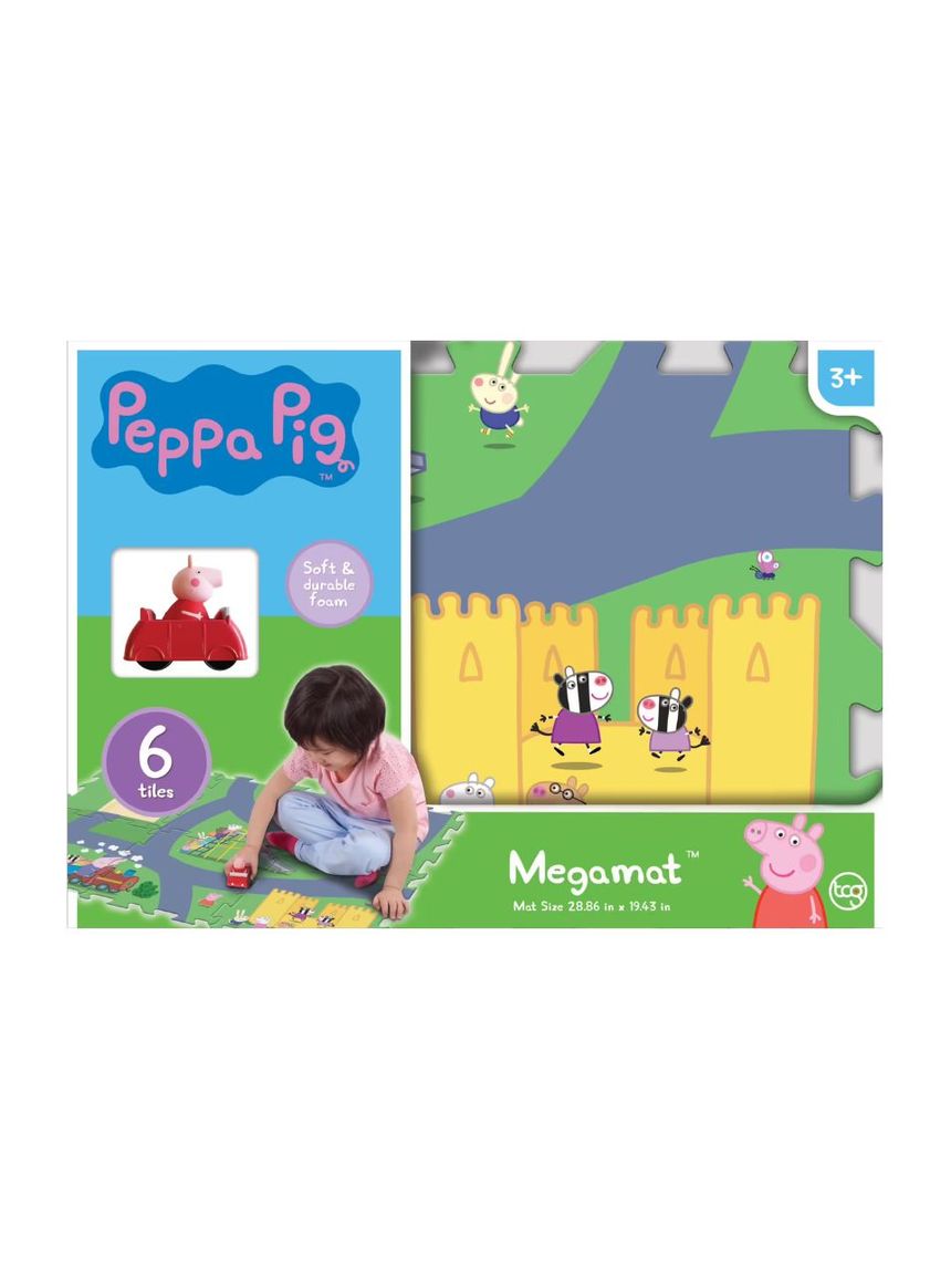 Giochi preziosi peppa pig megmat χαλάκι- 6 κομμάτια παζλ με οχηματάκι pp021000 - Peppa Pig