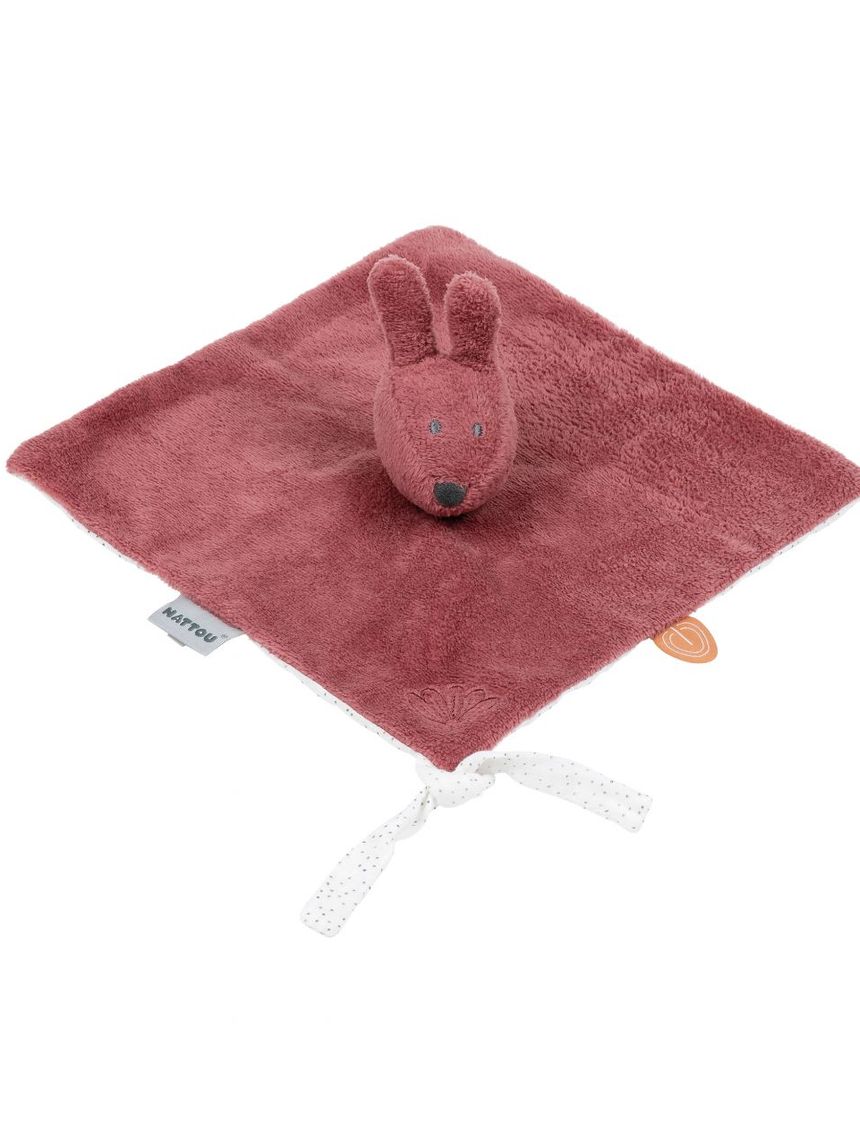 Nattou πανάκι παρηγοριάς λαγουδάκι antique pink - Nattou
