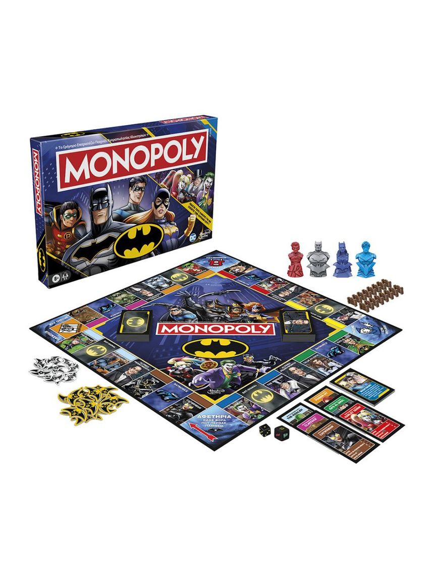 Hasbro επιτραπέζιο παιχνίδι monopoly batman edition f9930 - Monopoly