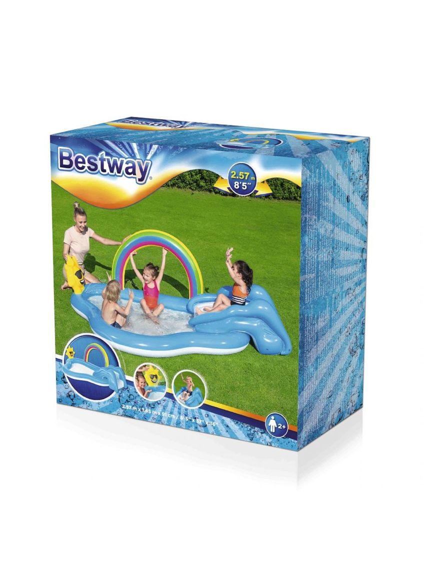 Bestway φουσκωτή πισίνα rainbow 'n shine 257x145x91cm - Bestway