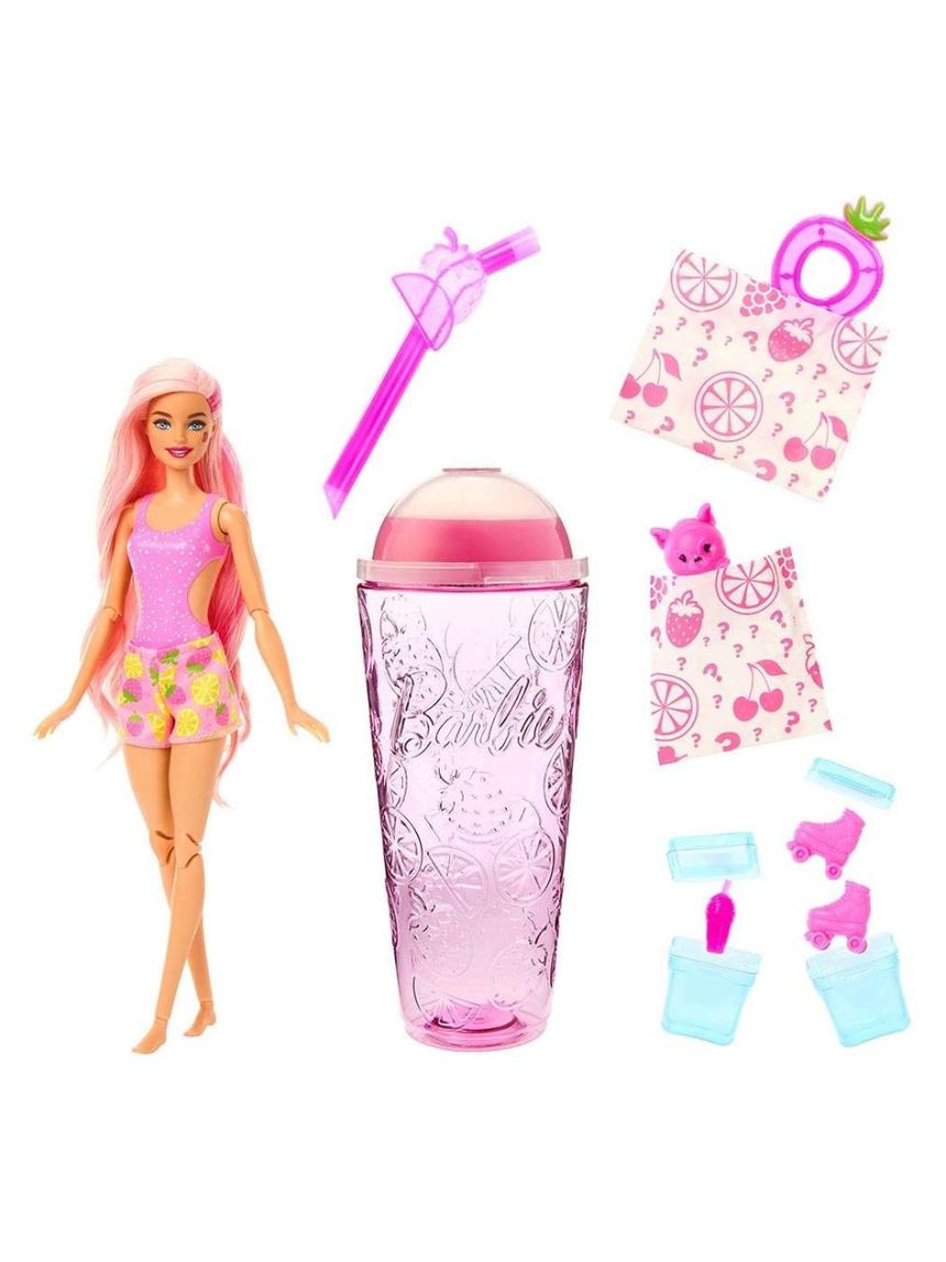 Mattel barbie κούκλα pop reveal φράουλα/λεμόνι με 8 εκπλήξεις hnw41 - BARBIE