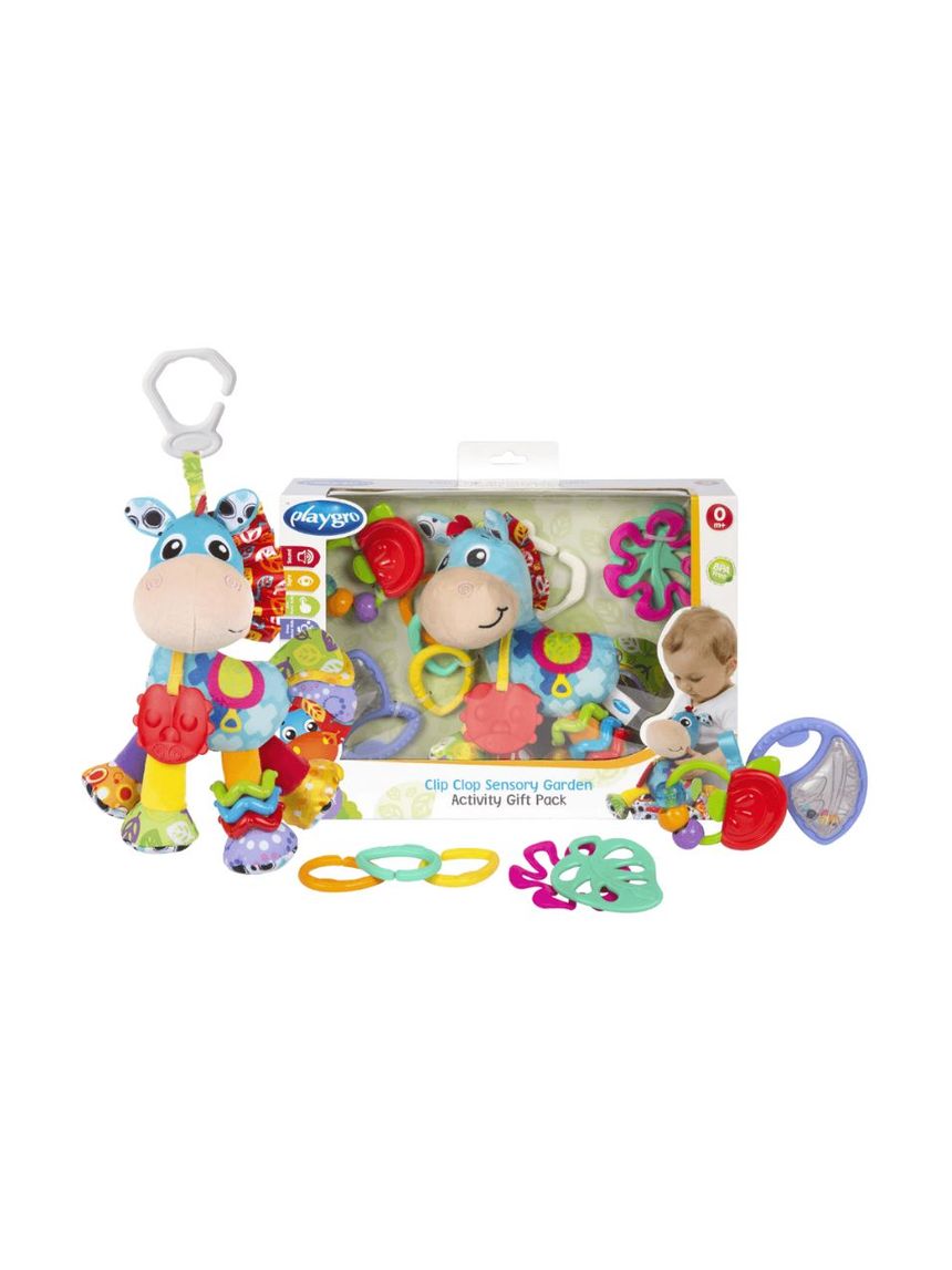 Playgro σετ δώρου 4τμχ για μωρό clip clop sensory garden activity gift pack - Playgro