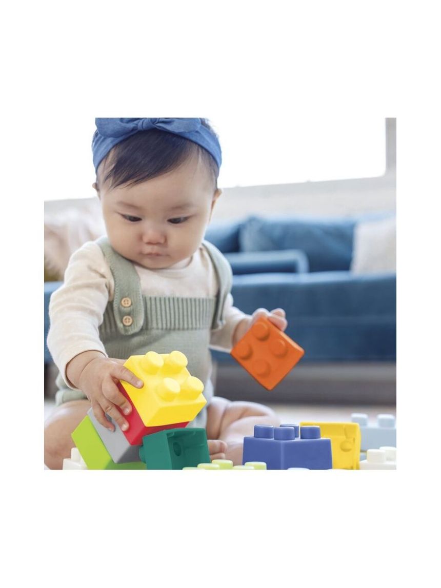 Infantino εκπαιδευτικό παιχνίδι τουβλάκια super soft 1st building blocks b-315058 - INFANTINO