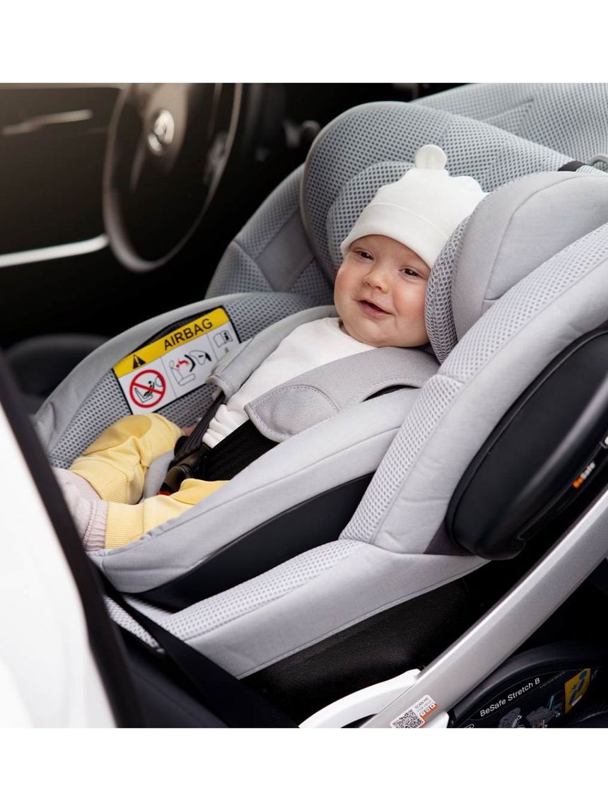 Besafe αντεστραμμένο κάθισμα αυτοκινήτου stretch b i-size (40-125cm) metallic melange 11025670.mem - Be Safe