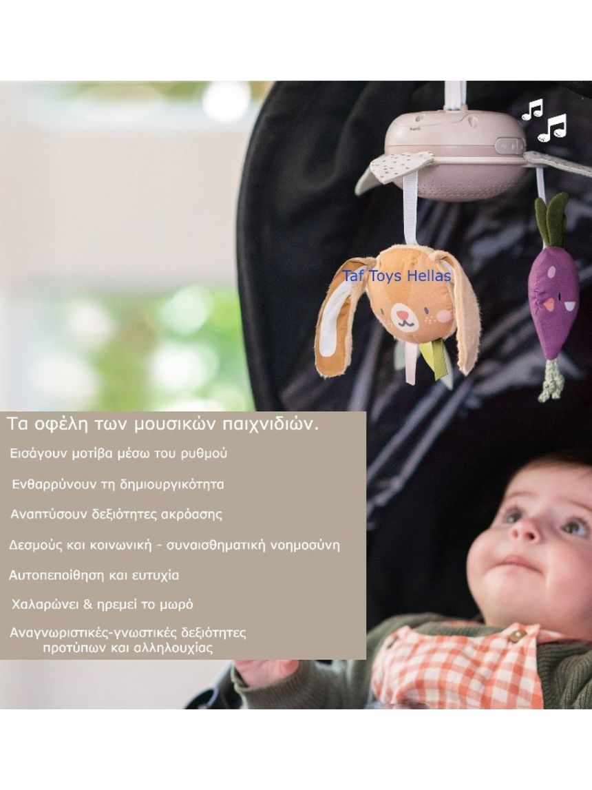 Taf toys μουσικό περιστρεφόμενο mobile garden take along t-13275 - Taf-toys