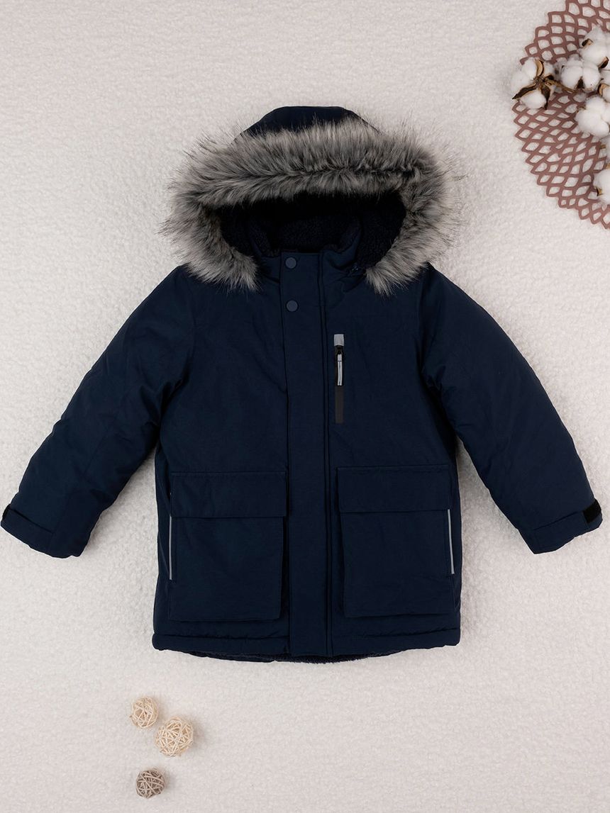 παιδικό μπουφάν μπλε για αγόρι - Prénatal