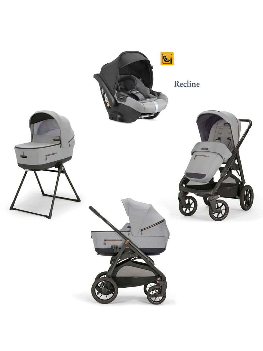 Inglesina σύστημα μεταφοράς 4 σε 1 aptica xt system quattro με κάθισμα darwin recline horizon grey - Inglesina