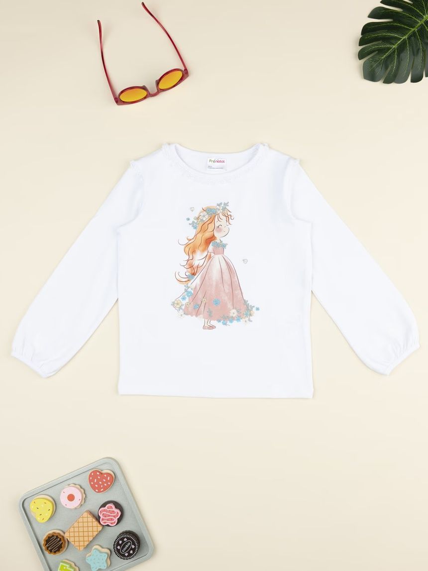 παιδική μπλούζα λευκή fairy για κορίτσι - Prénatal