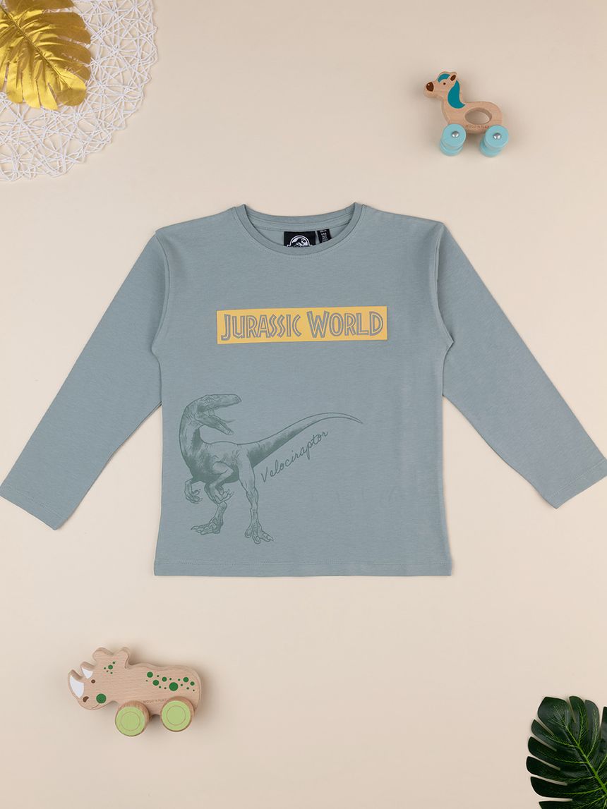 παιδική μπλούζα πράσινη jurassic world για αγόρι - Prénatal