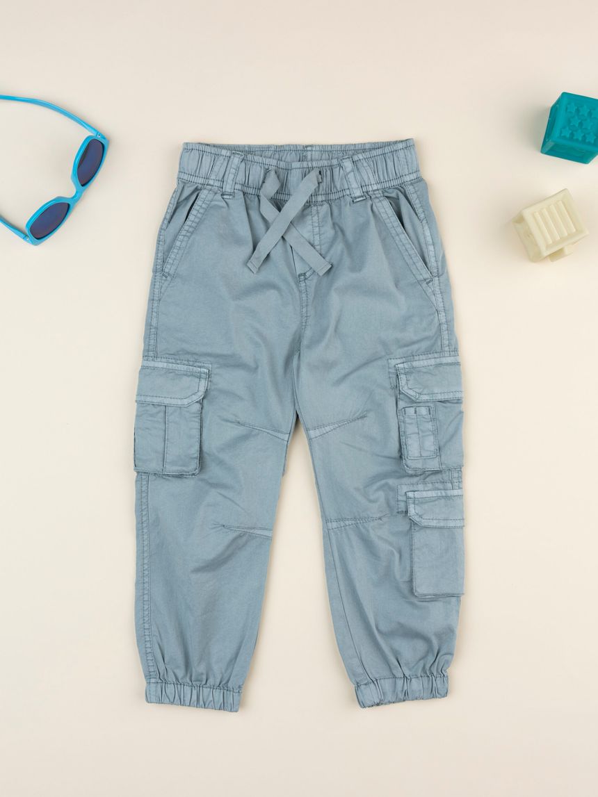 παιδικό παντελόνι λαδί cargo για αγόρι - Prénatal