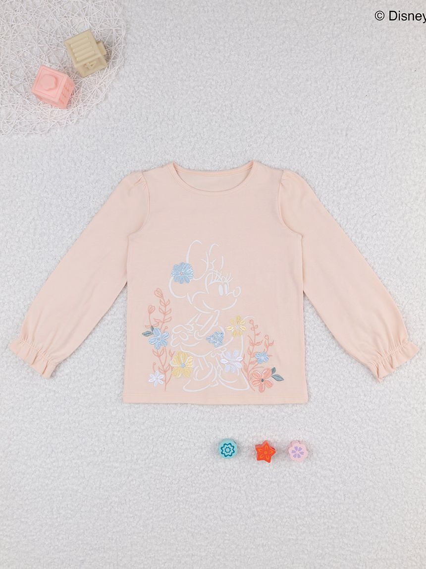 παιδική μπλούζα σομόν minnie για κορίτσι - Prénatal