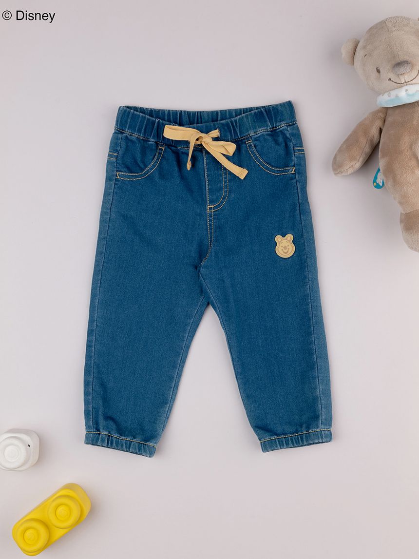 βρεφικό τζιν παντελόνι μπλε winnie για αγόρι - Prénatal