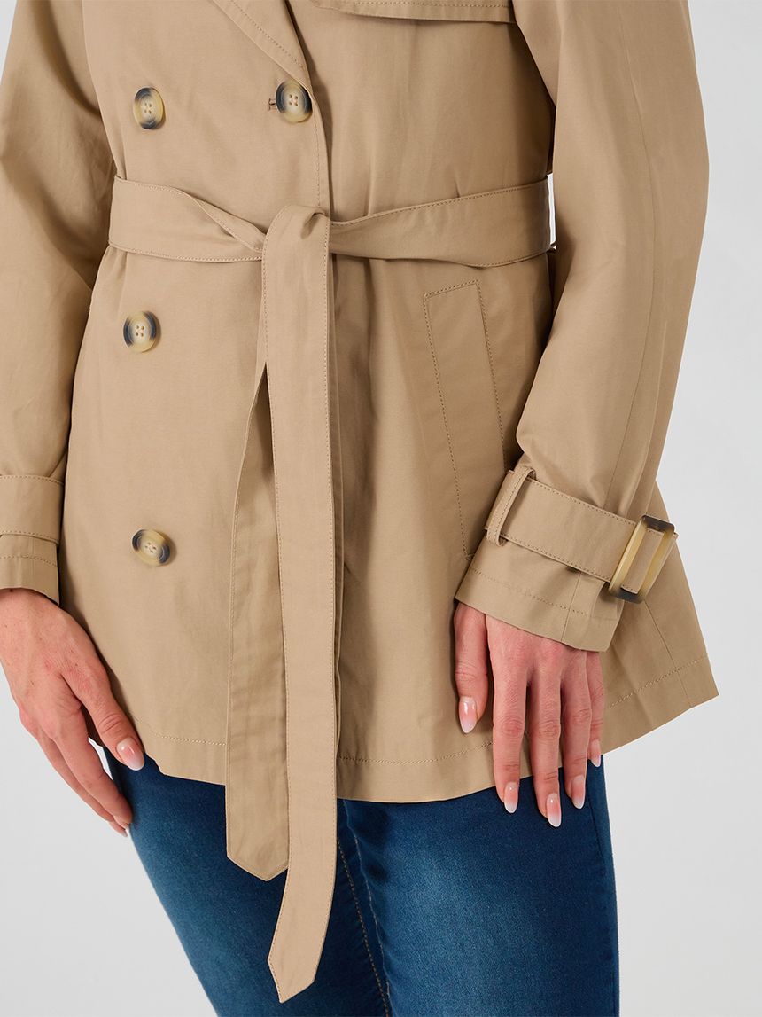 γυναικείο trench coat εγκυμοσύνης καφέ - Prénatal