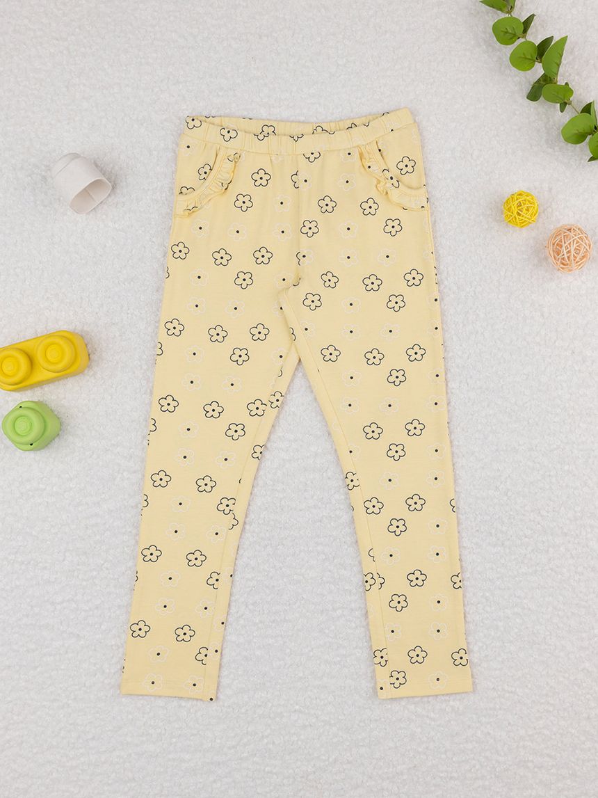 παιδικό κολάν κίτρινο με μαργαρίτες για κορίτσι - Prénatal