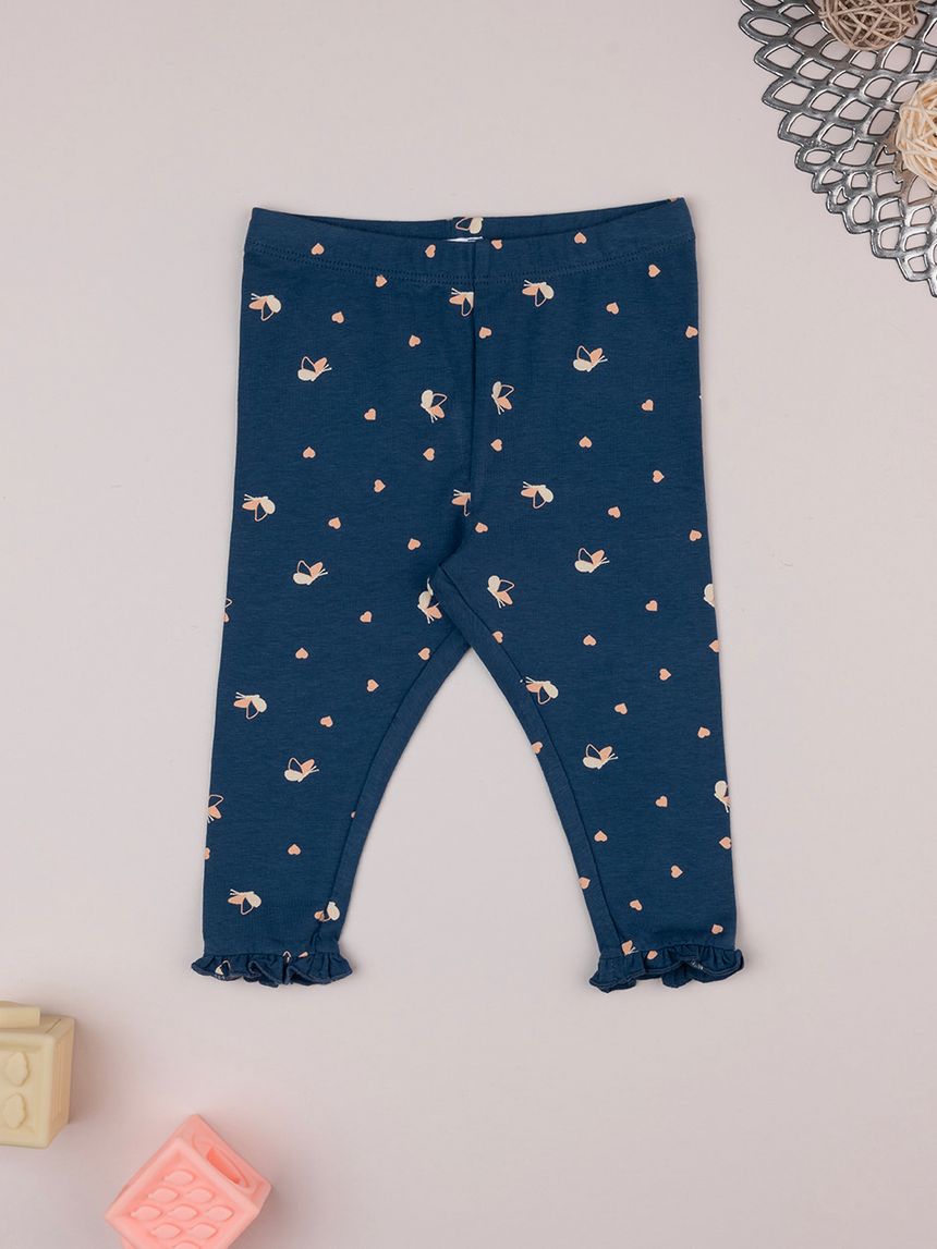 βρεφικό κολάν μπλε με πεταλούδες για κορίτσι - Prénatal