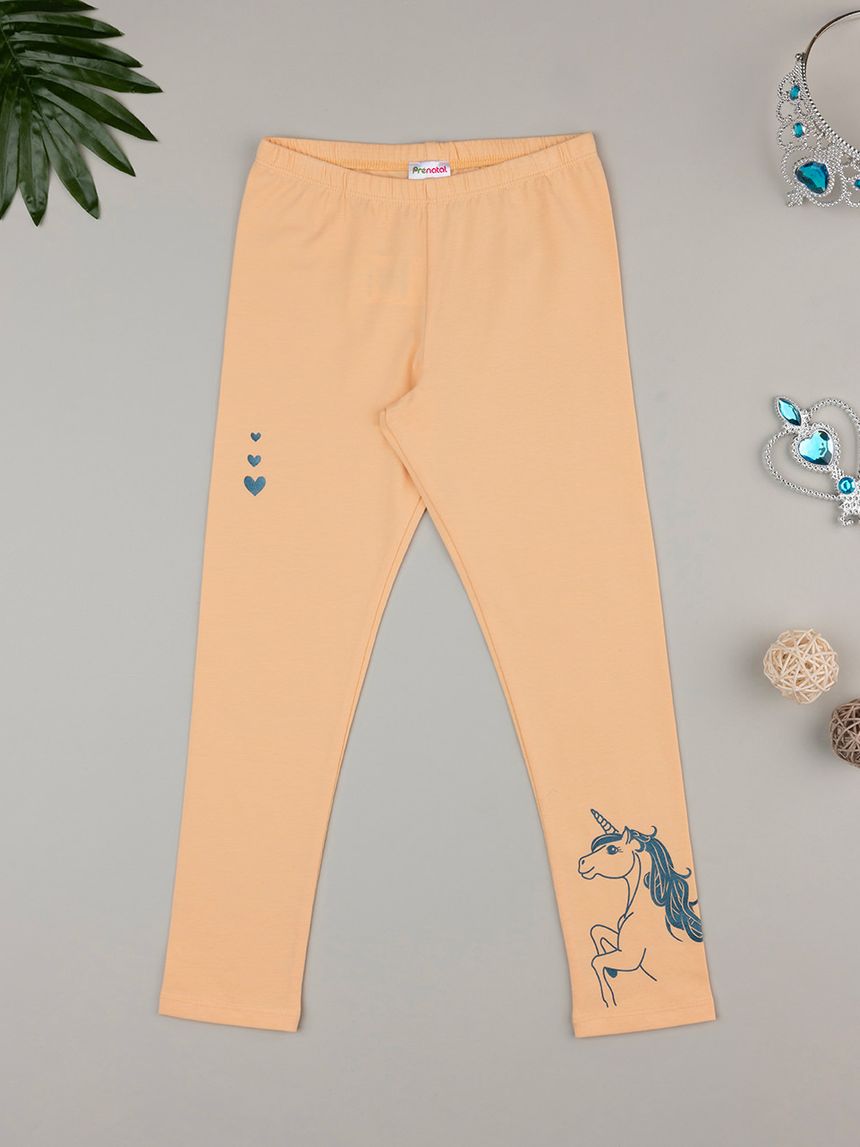 παιδικό κολάν πορτοκαλί με μονόκερο για κορίτσι - Prénatal