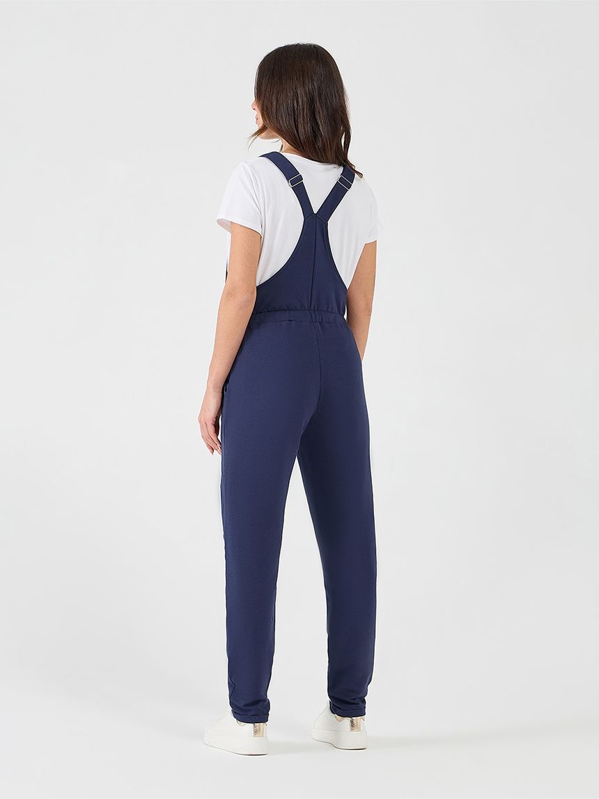 γυναικείο σετ σαλοπέτα και t-shirt εγκυμοσύνης/θηλασμού μπλε - Prénatal