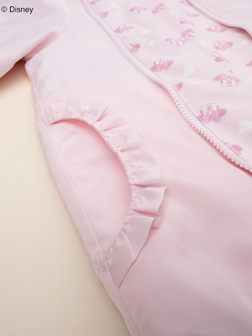 παιδικό μπουφάν αντιανεμικό ροζ minnie για κορίτσι - Prénatal