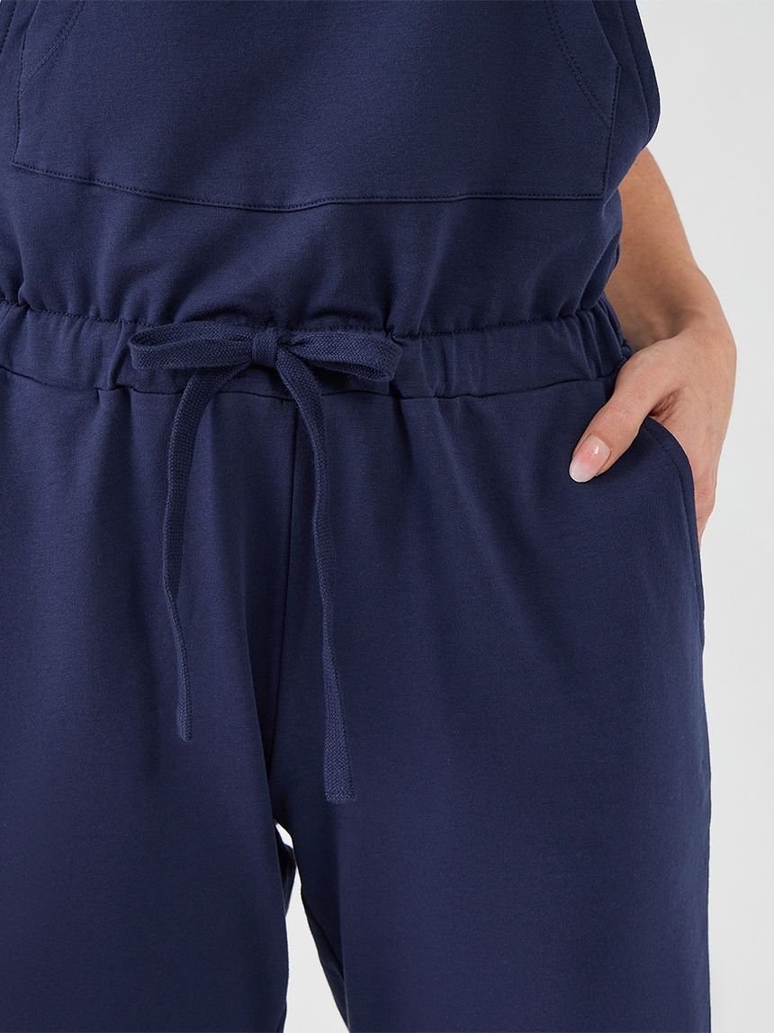 γυναικείο σετ σαλοπέτα και t-shirt εγκυμοσύνης/θηλασμού μπλε - Prénatal