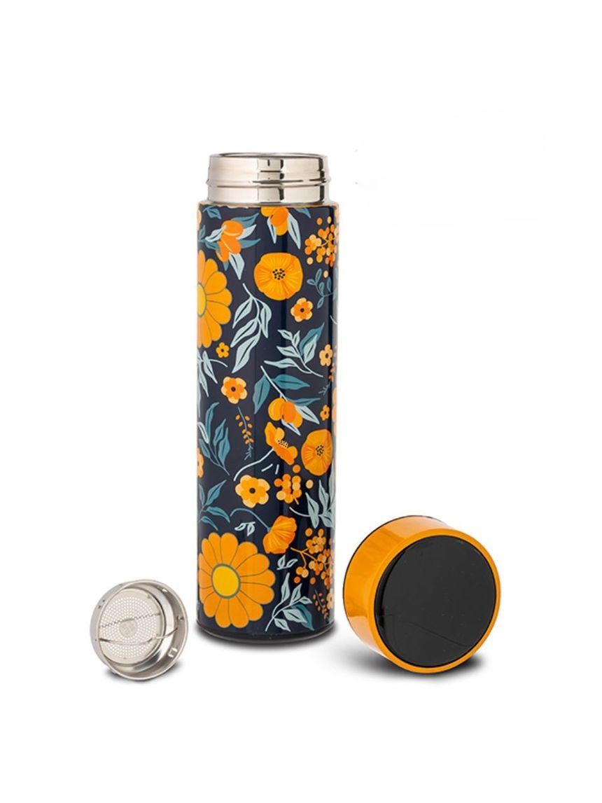 Nava θερμός ανοξείδωτο "we care" 500ml με φίλτρο και ψηφιακή ένδειξη θερμοκρασίας orange 10-110-051 - Nava