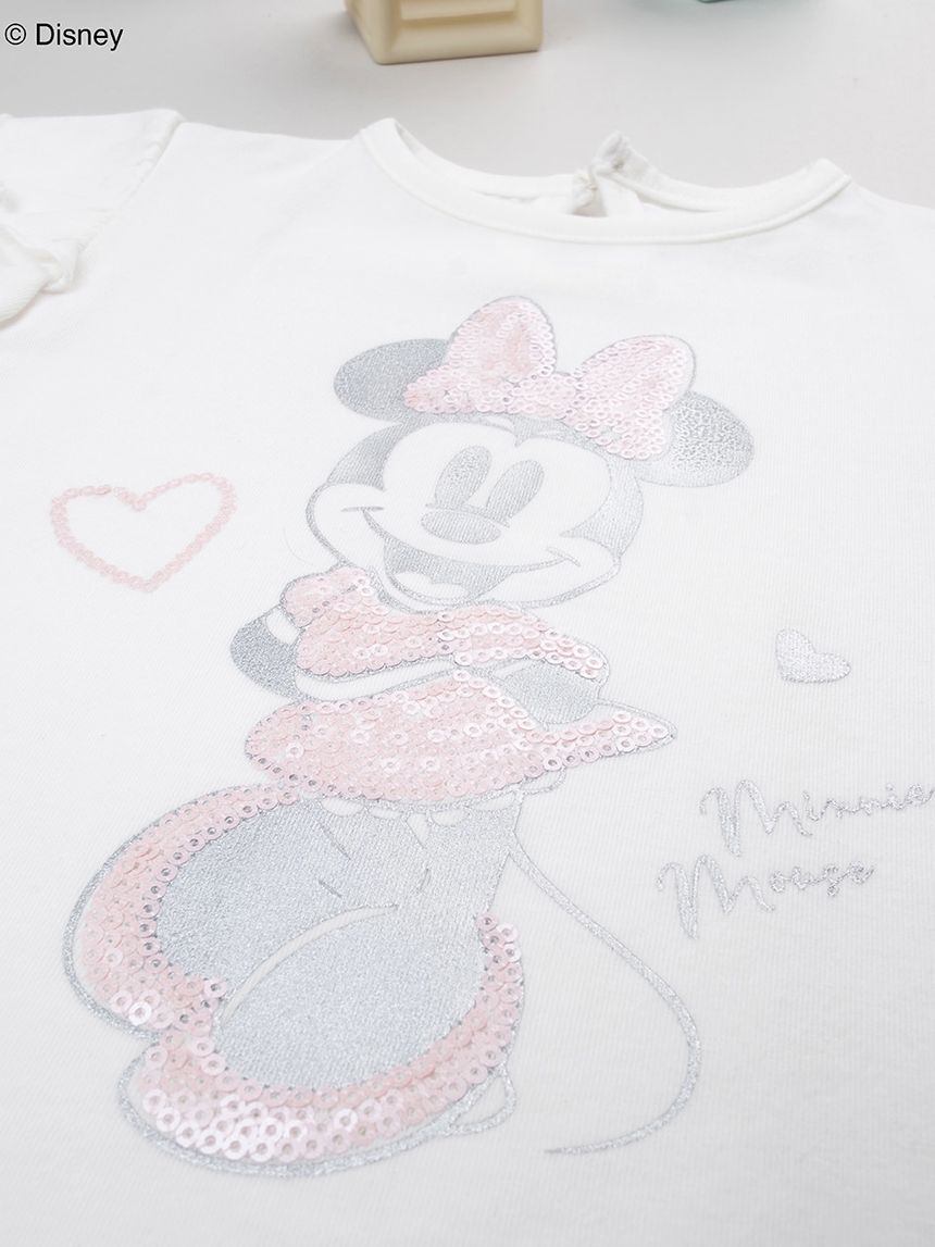 βρεφικό t-shirt λευκό minnie elegant για κορίτσι - Prénatal