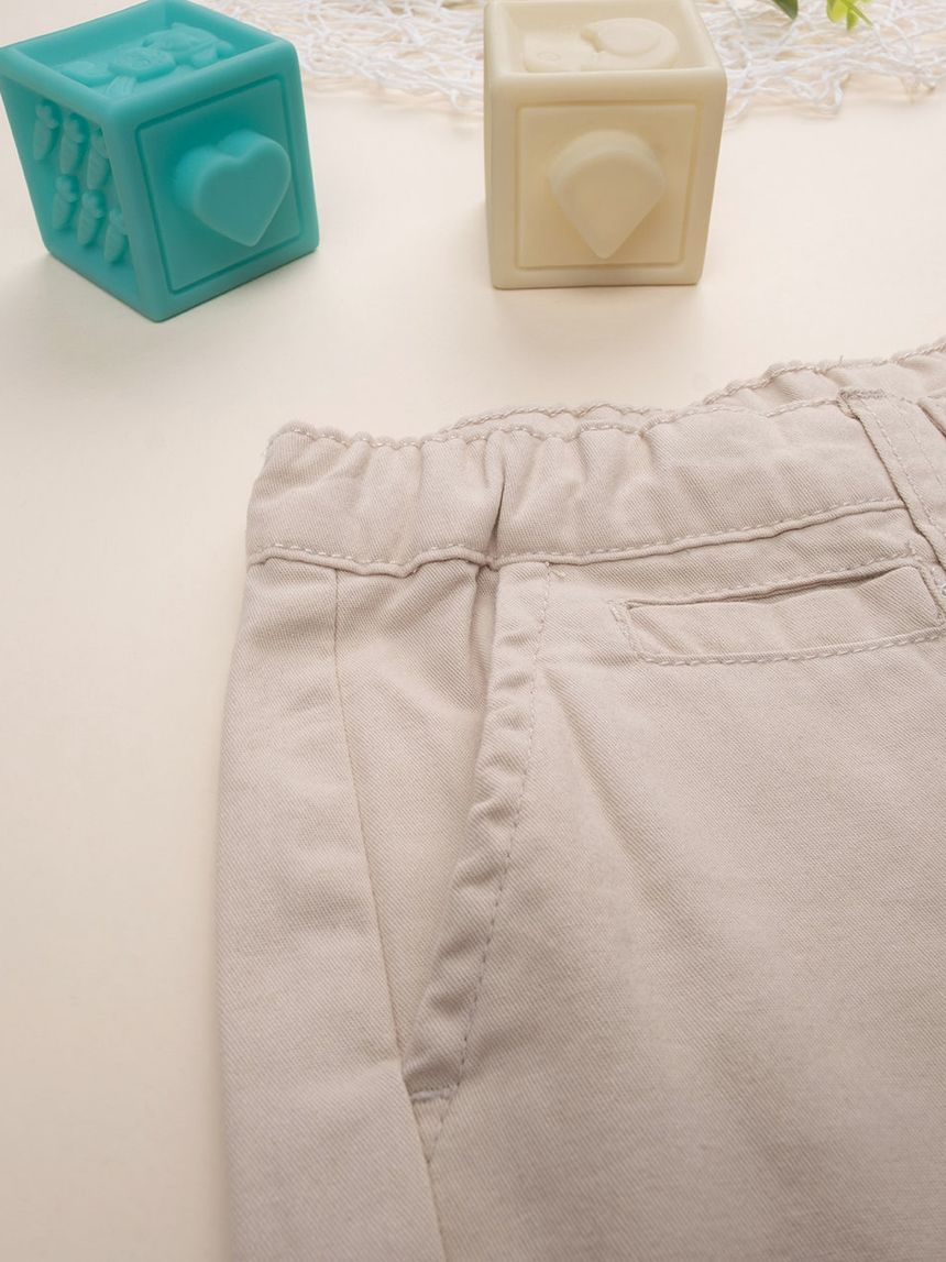 παιδικό παντελόνι μπεζ elegant για αγόρι - Prénatal
