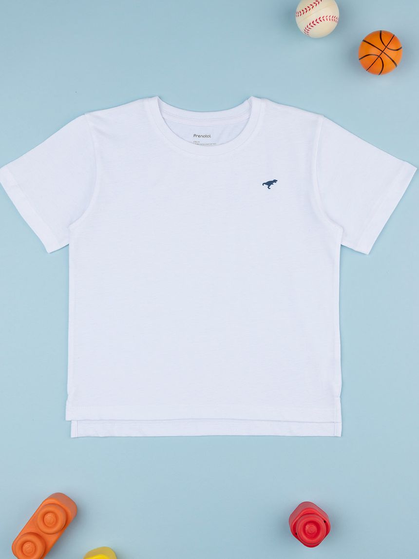 παιδικό t-shirt λευκό με δεινόσαυρο για αγόρι - Prénatal