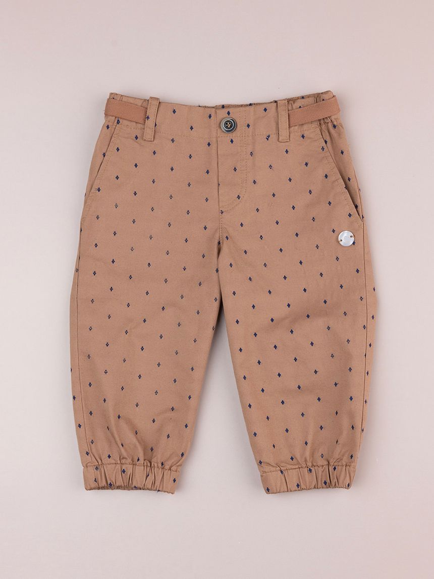 βρεφικό παντελόνι καφέ premium για αγόρι - Prénatal