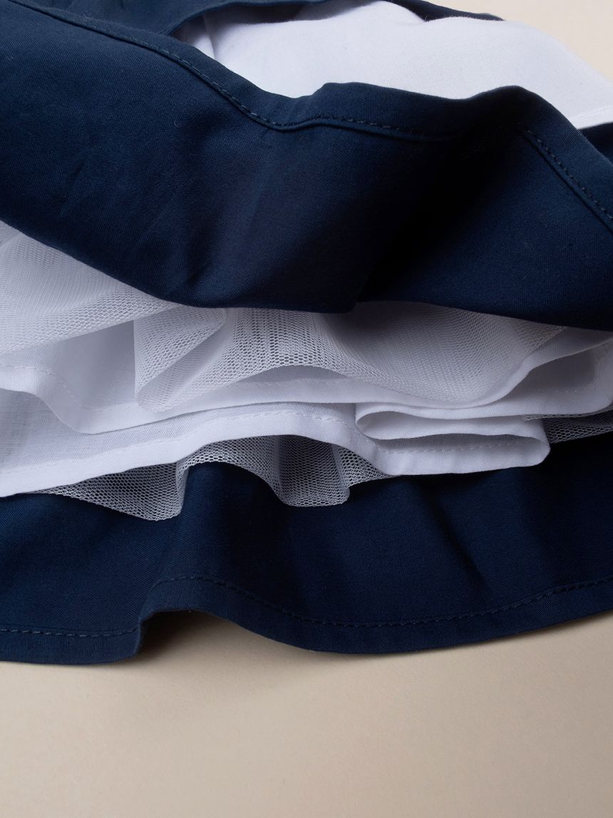 βρεφικό φόρεμα λευκό/μπλε elegant για κορίτσι - Prénatal