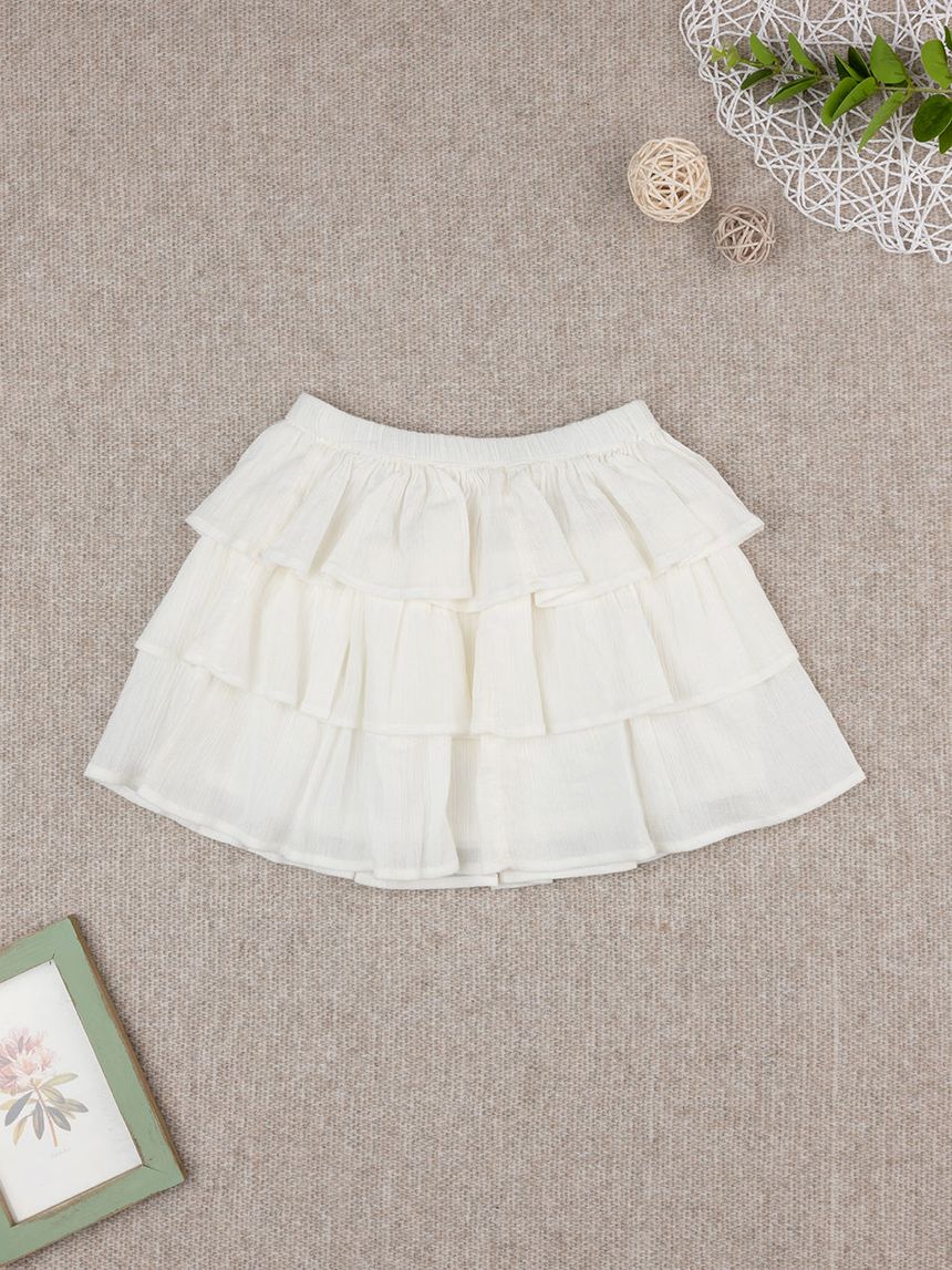 παιδική φούστα λευκή elegant για κορίτσι - Prénatal