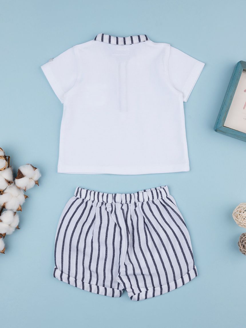βρεφικό σετ t-shirt και σορτσάκι elegant για αγόρι - Prénatal