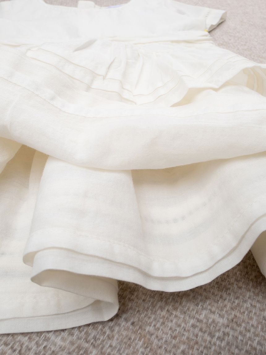 βρεφικό φόρεμα λευκό elegant για κορίτσι - Prénatal