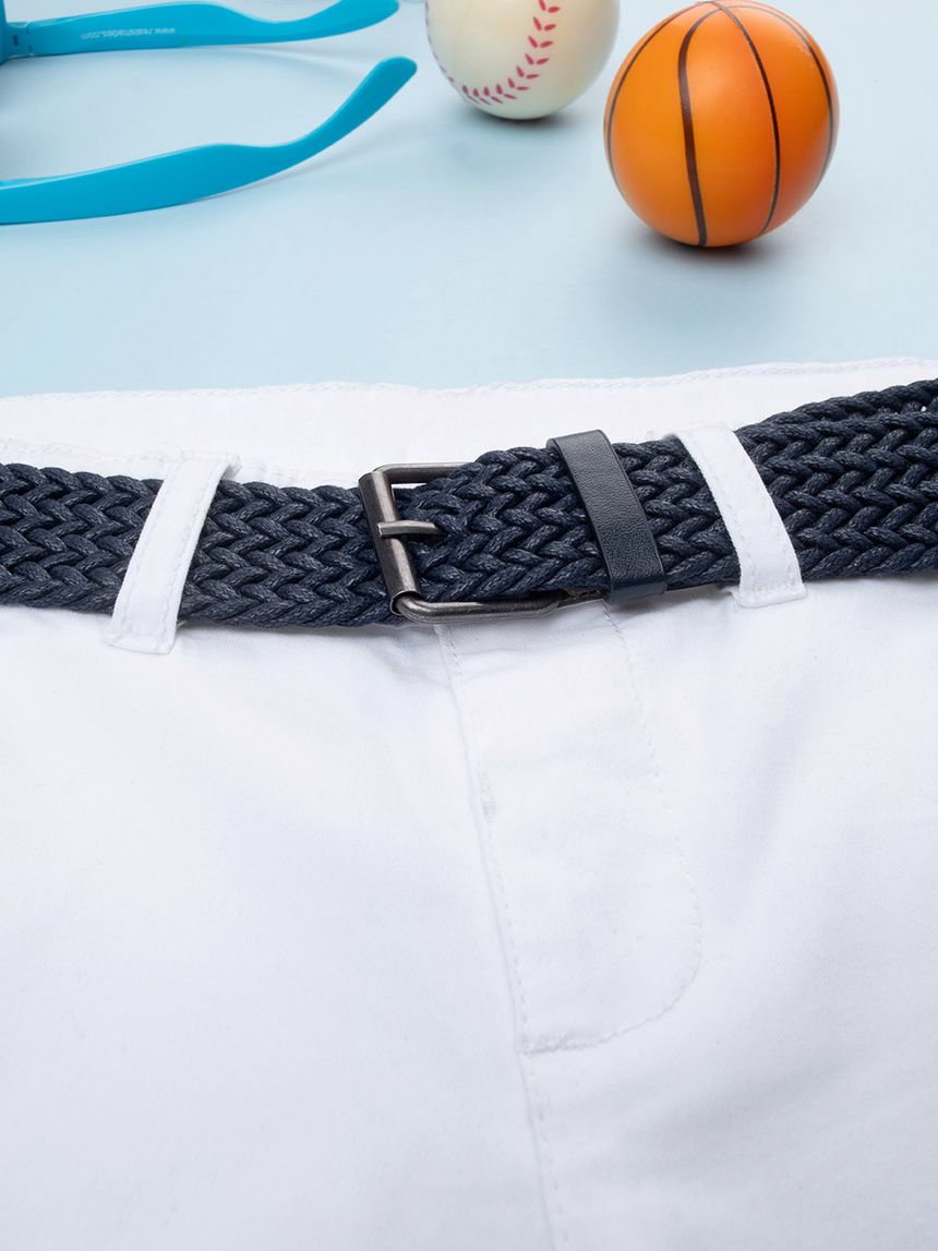 παιδική βερμούδα λευκή elegant για αγόρι - Prénatal