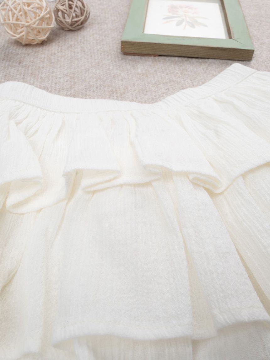 παιδική φούστα λευκή elegant για κορίτσι - Prénatal
