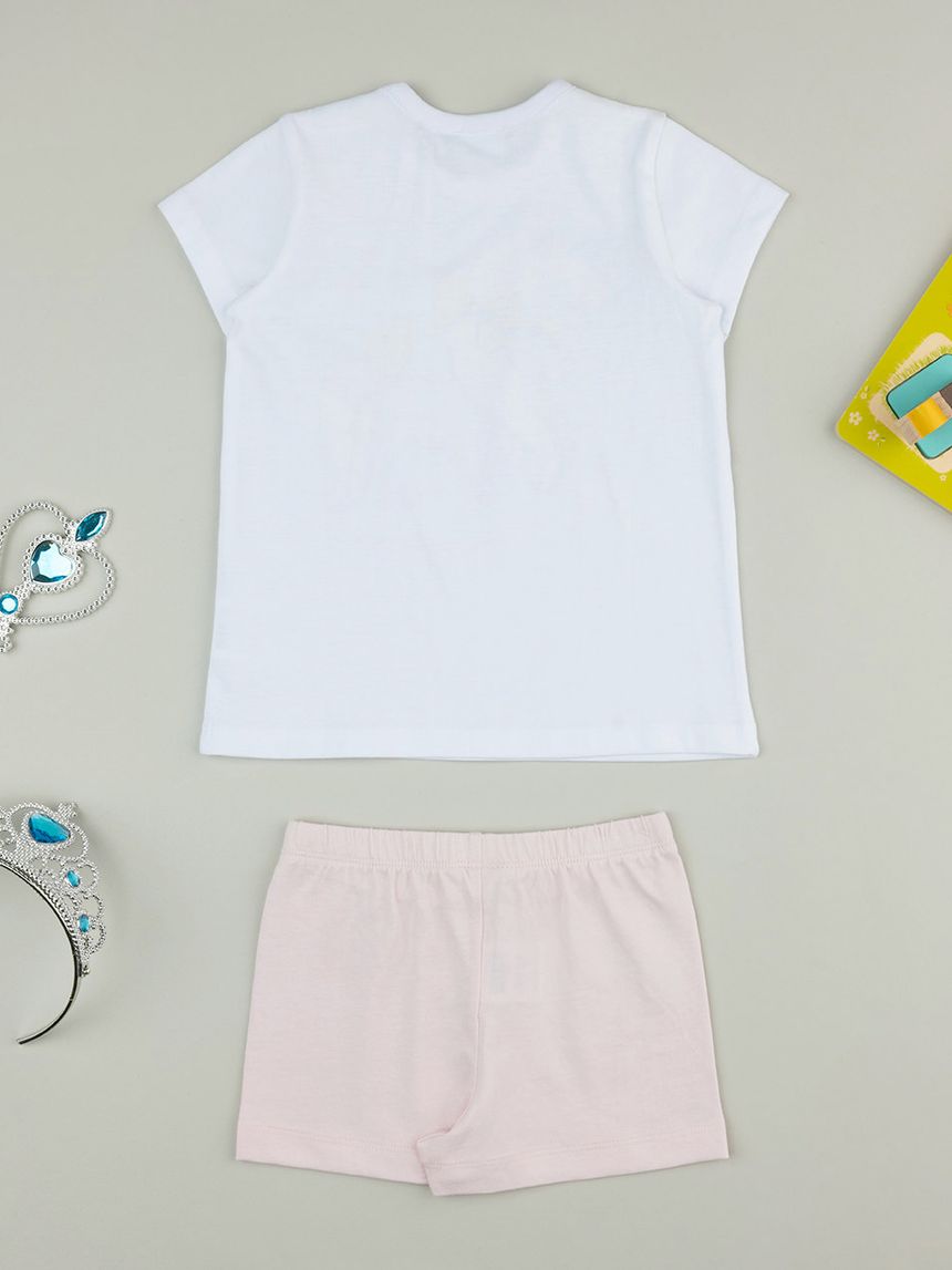 βρεφική πιτζάμα λευκή/ροζ με μονόκερο για κορίτσι - Prénatal