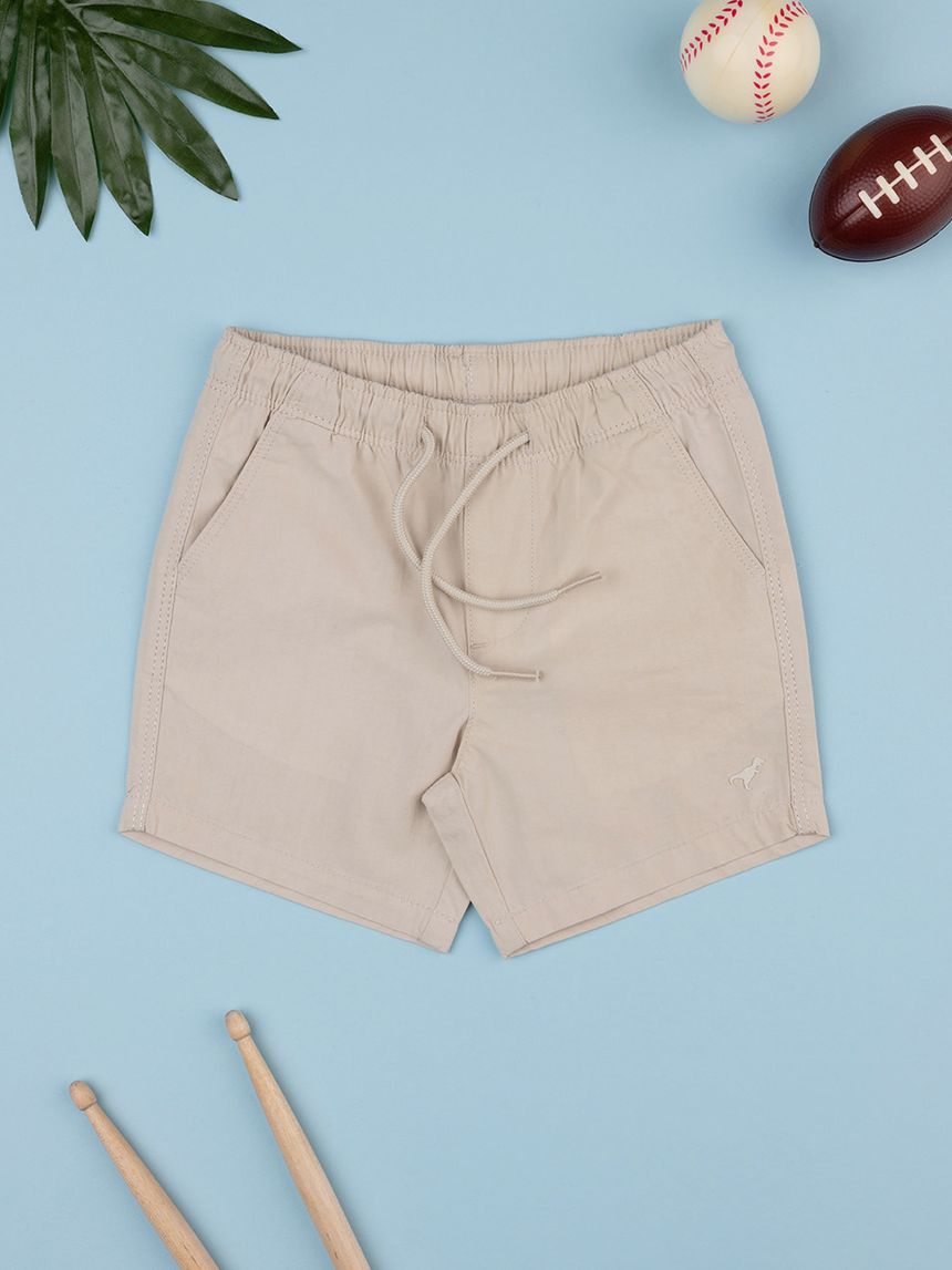 βρεφικό σορτσάκι μπεζ με δεινόσαυρο για αγόρι - Prénatal