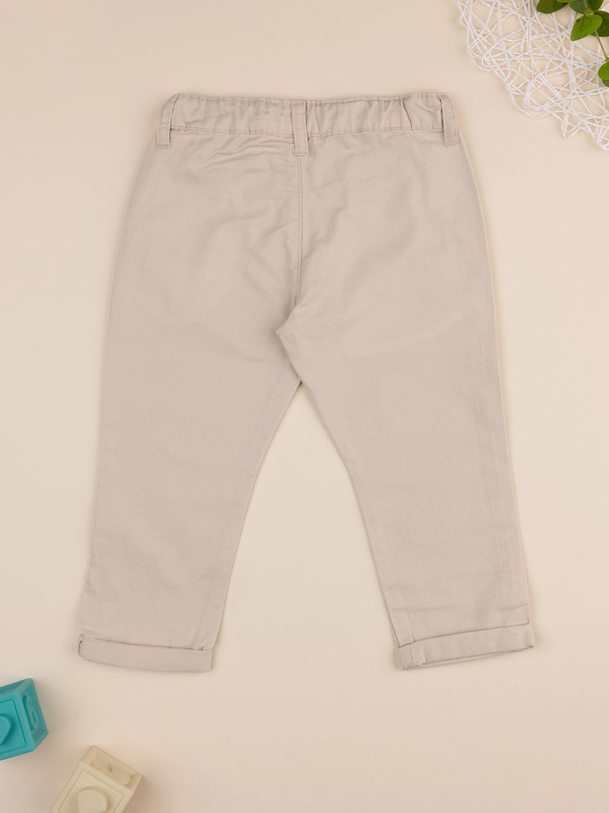 παιδικό παντελόνι μπεζ elegant για αγόρι - Prénatal