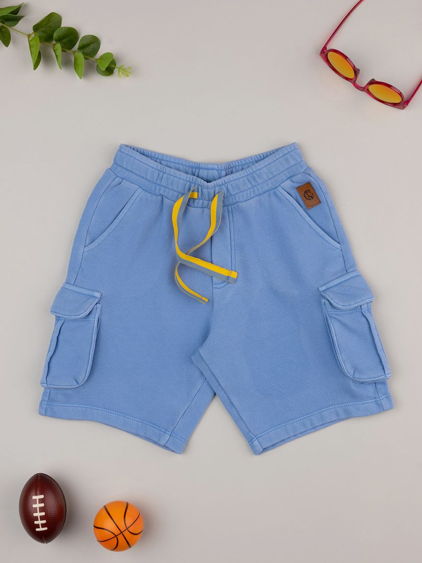 παιδική βερμούδα cargo μπλε για αγόρι - Prénatal