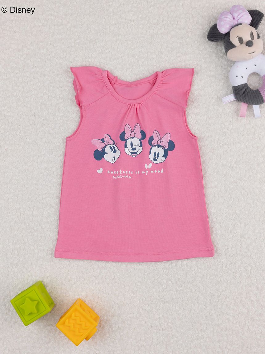 βρεφική αμάνικη μπλούζα φούξια minnie για κορίτσι - Prénatal
