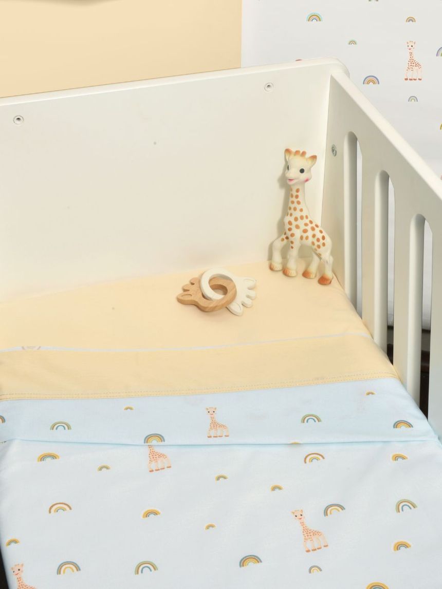 Sophie la girafe σεντόνια λίκνου σετ 2 75x110 σχέδιο 504 46-6704/504 - SOPHIE LA GIRAFE