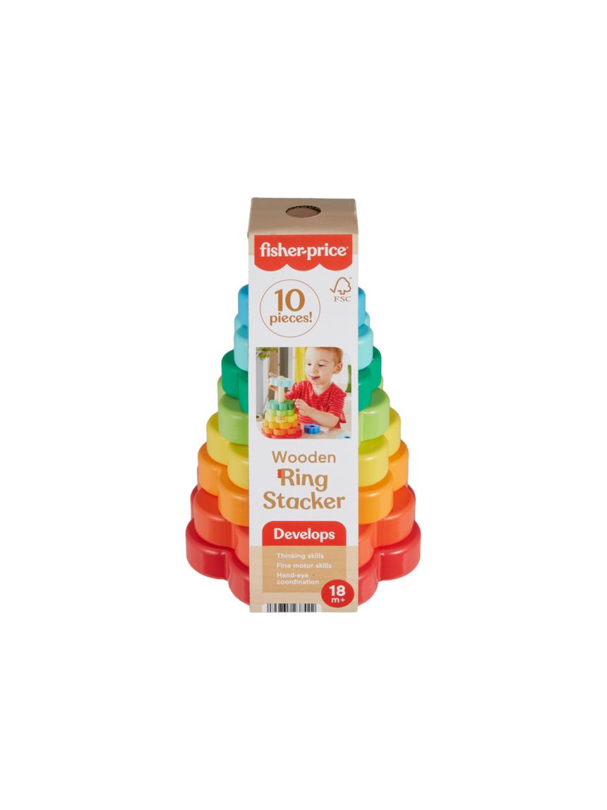 Mattel fisher-price ξύλινη πυραμίδα hxt77 - Fisher-Price