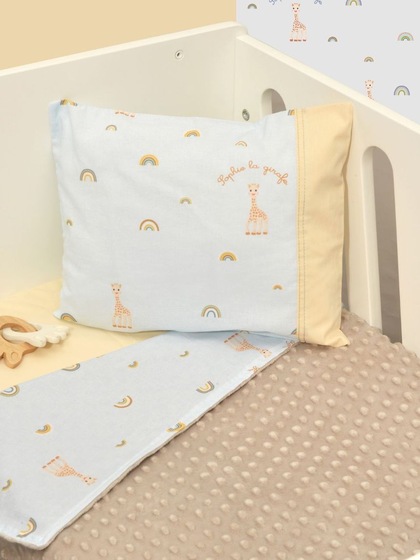 Sophie la girafe κουβέρτα κούνιας διπλής όψης minky σχέδιο 504 46-6724/504 - SOPHIE LA GIRAFE